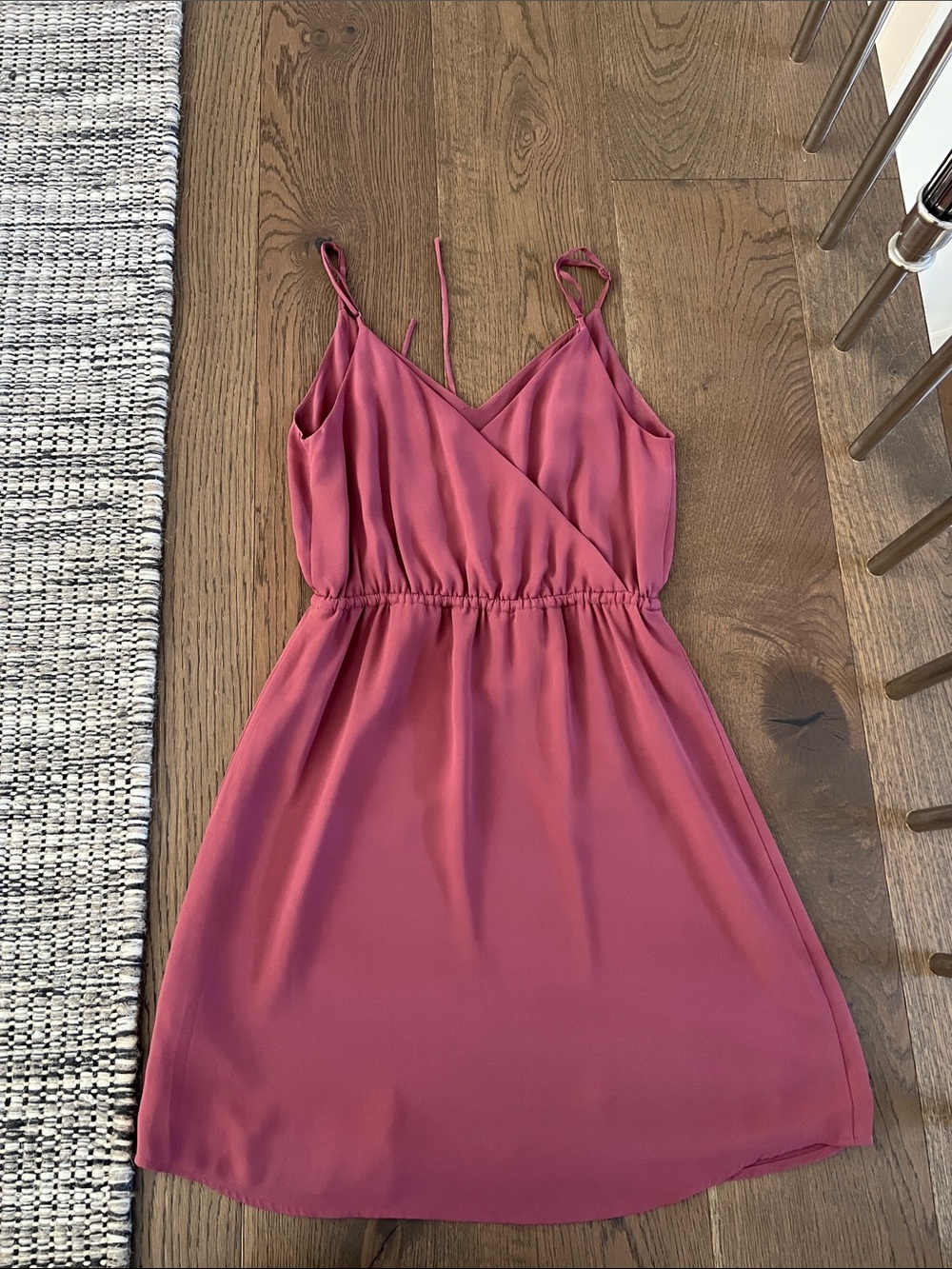 Babaton Rose-Mauve Mini Slip Dress with Adjustable Straps - Picture 4 of 5